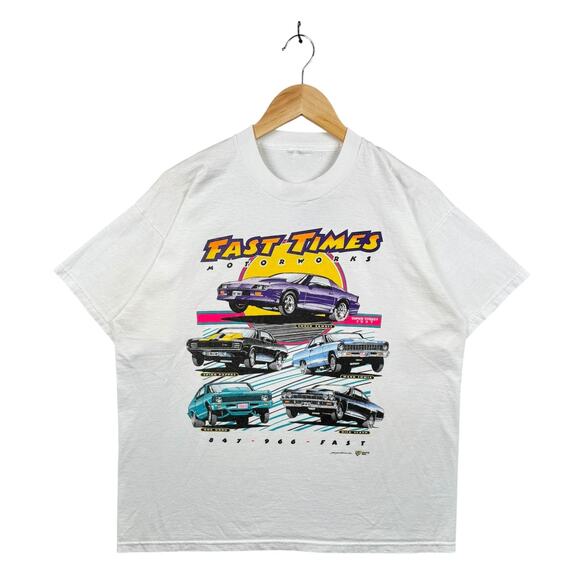 Vintage Fast Times Motorworks Muscle Car T-Shirt XL - Picture 1 of 6